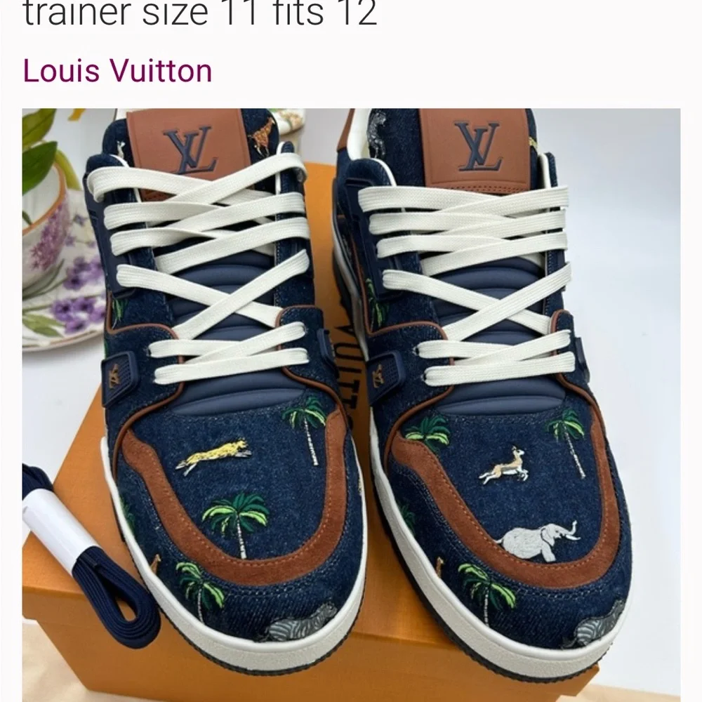 Louis Vuitton LV X the DARJEELING limited edition trainer size 11 fits 12 - Picture 2 of 9